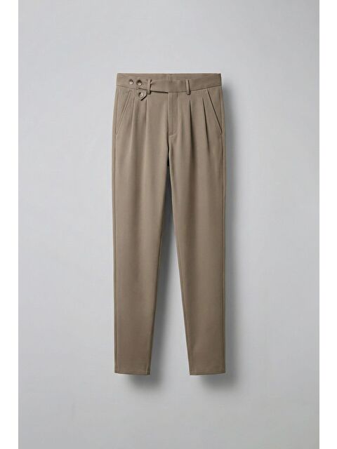 Abluka Online Pileli Kumaş Erkek Pantolon Vizon - S000109386-26429