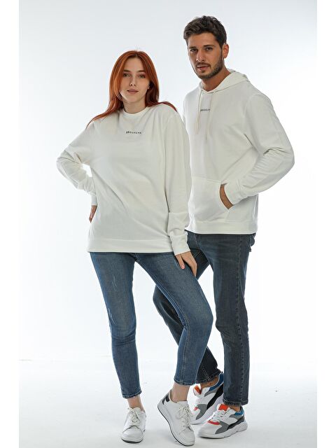 Süperlife Kapüşonlu Regular Fit Brooklyn Baskılı İnce Erkek Hoodie SPR22SW161 - S000014803-19965