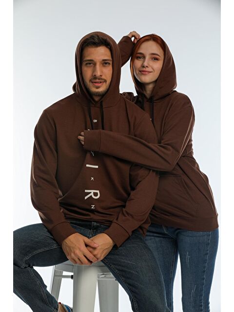 Süperlife Kapüşonlu Regular Fit Air Baskılı İnce Erkek Hoodie SPR22SW162 - S000014807-19413
