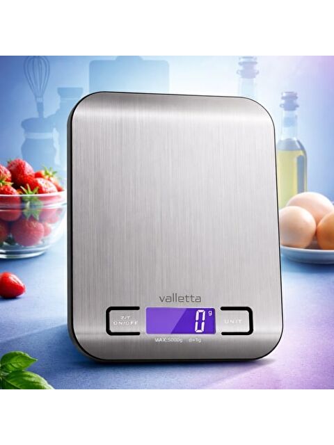 Valletta VLT1324 Çelik Mutfak Tartısı - Gri - S000391632-20600