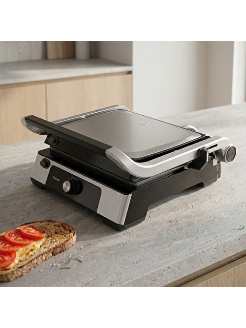 Philips 5000 Serisi HD6301/90 Izgara ve Tost Makinesi - Siyah / Gri - 2200 Watt - S000392856-37430