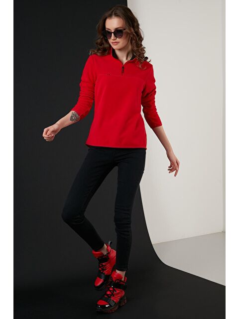 Lela Slim Fit Yumuşak Dokulu Anti-Pilling Tüylenme Yapmayan Yarım Fermuarlı Polar 5907000 - S000000132-20045