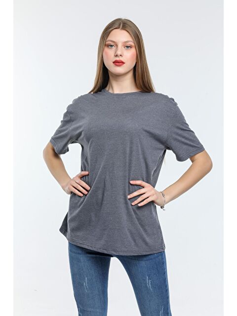 Süperlife Kadın Bisiklet Yaka Standart &Regular Fit Tişort spr21yk30 - S000014647-20600