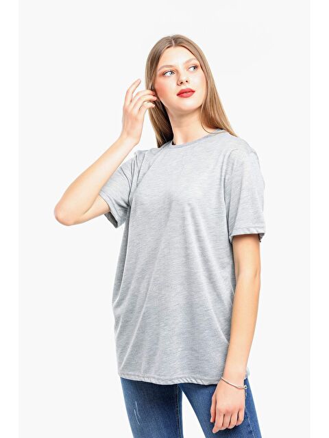 Süperlife Kadın Bisiklet Yaka Standart &Regular Fit Tişort spr21yk30 - S000014647-17308