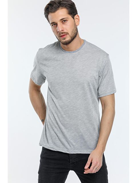 Süperlife Bisiklet Yaka Oversize Fit Erkek Tişört SPR21Y30 - S000014646-17308