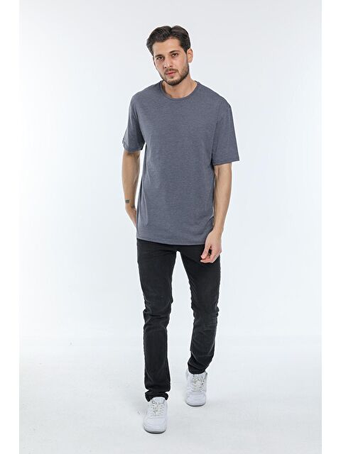 Süperlife Bisiklet Yaka Oversize Fit Erkek Tişört SPR21Y30 - S000014646-20600