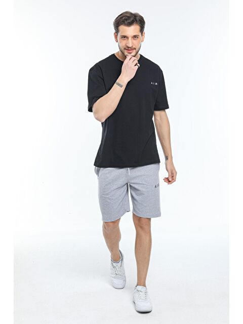 Süperlife Dar Kalıp Air Baskılı Erkek Şort SPR21Y52 - S000013916-17308