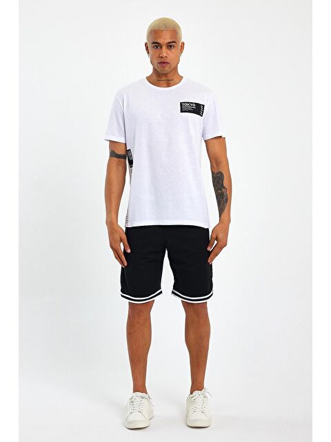 Süperlife Bisiklet Yaka Regular Fit Tokyo Baskılı Erkek Tişört SPR23ts303 - S000014690-20063