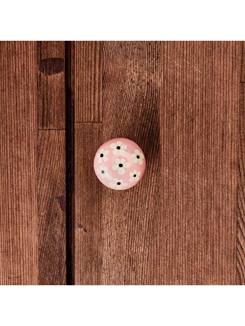 Esal Yıldız Düğme Kartopu Kulp - Pembe / Antik - S000387518-20024