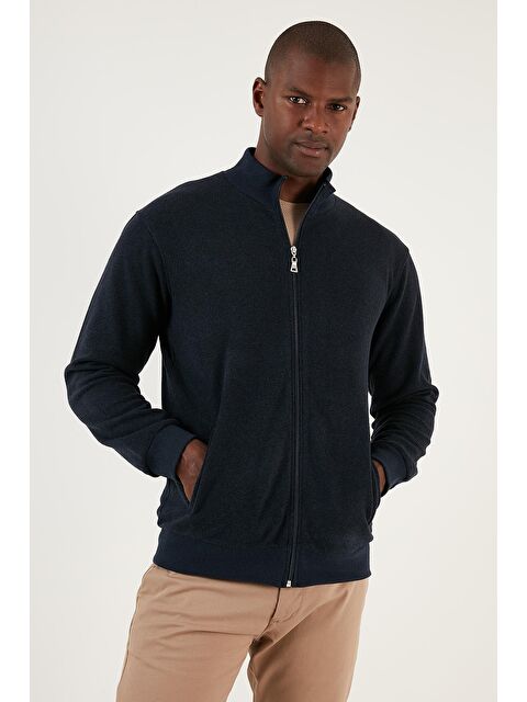 Buratti Pamuklu Fermuarlı Dik Yaka Cepli Hırka 456210 - S000000779-21164