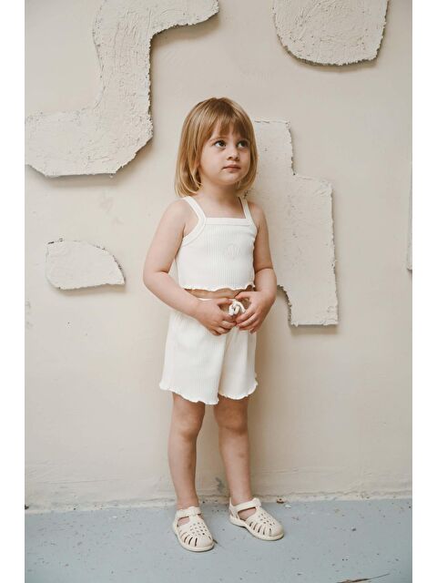 Oh La La Koala For Little Ones Deniz Kabuğu Askılı Crop ve Şortlu Takım