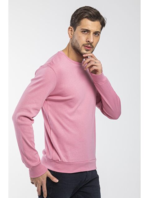 Süperlife Erkek Bisiklet Yaka Slim Fit İnce Sweatshirt SPR 20K17 - S000014650-20028