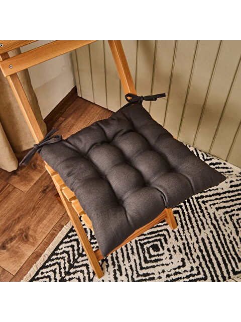 Evidea Soft Traum Sandalye Minderi - Antrasit - 40x40 cm - S000373659-29666