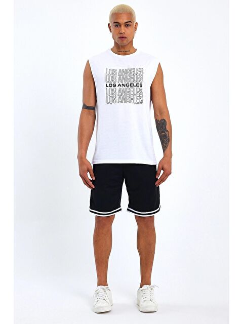 Süperlife Erkek Bisiklet Yaka Regular Fit New York Kolsuz Tişört SPR22TS123 - S000014675-20063