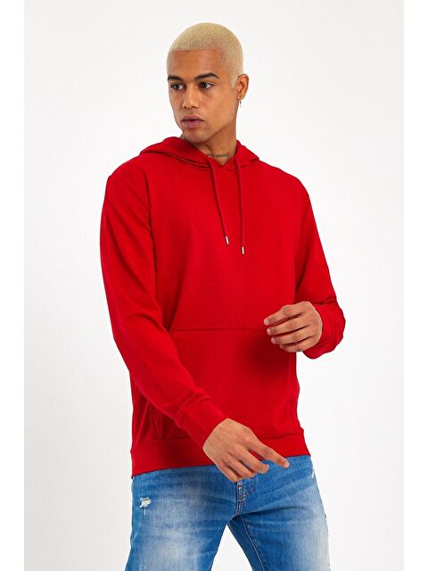 Süperlife Kapüşonlu Regular Fit İnce Erkek Hoodie SPR 20K55 - S000014664-20045