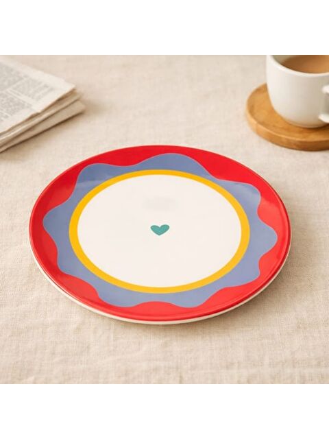 Evidea Kitchen Granny Servis Tabağı - Kırmızı / Yeşil - 25 cm - S000366342-37469