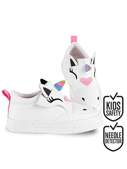 Denokids Beyaz Kız Sneakers