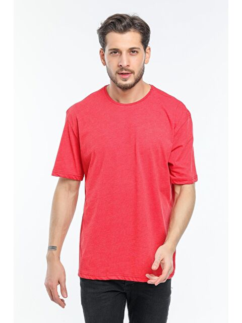 Süperlife Bisiklet Yaka Oversize Fit Erkek Tişört SPR21Y30 - S000014646-20045