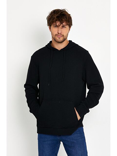 Süperlife Kapüşonlu Regular Fit İnce Erkek Hoodie SPR 20K55 - S000014664-14430
