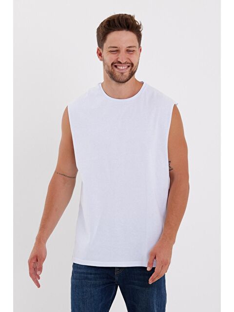 Süperlife Bisiklet Yaka Oversize Fit Erkek Tişört SPR21Y03 - S000013689-17437