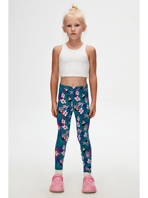 Lovetti Kız Çocuk Tropical Parrot Desen Tayt - S000053671-23173