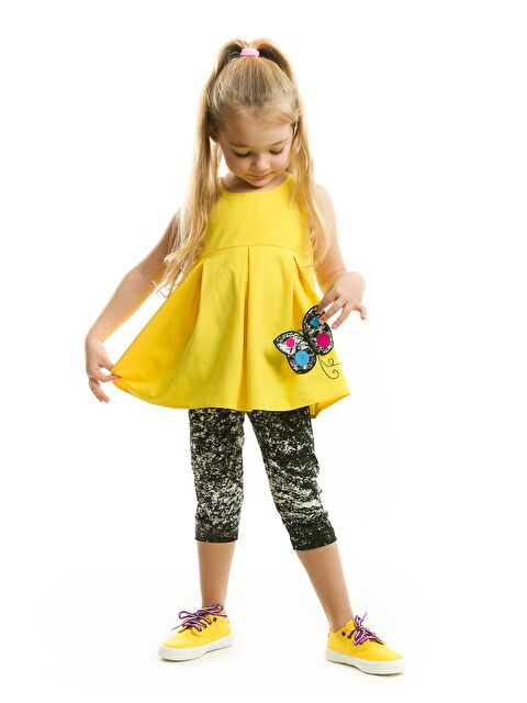 MSHB&G Kelebek Kız Çocuk Tunik Tayt Yazlık Takım - S000008951-23173