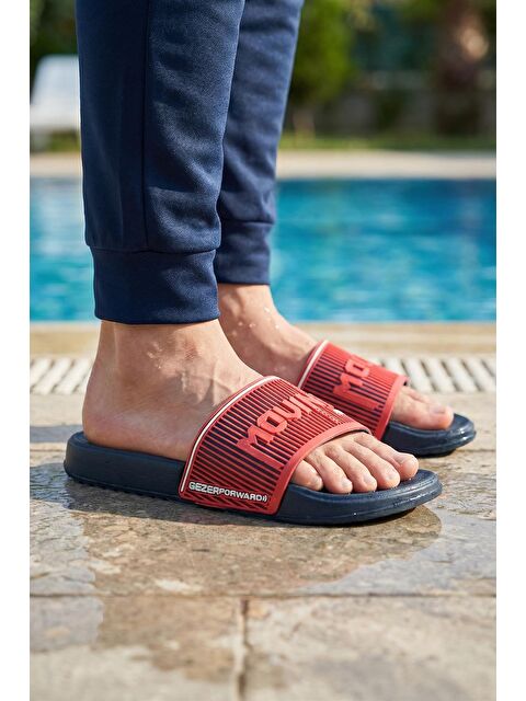 Gezer Erkek Yazlık Eva Islak Zemine Uygun Günlük Ev Bahçe Havuz Banyo Terlik