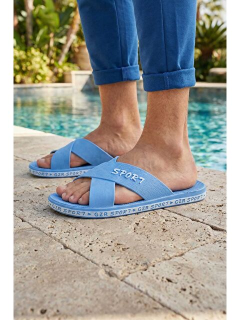 Gezer Erkek Yazlık Airblow Islak Zemine Uygun Günlük Ev Bahçe Havuz Terlik - S000346654-17234