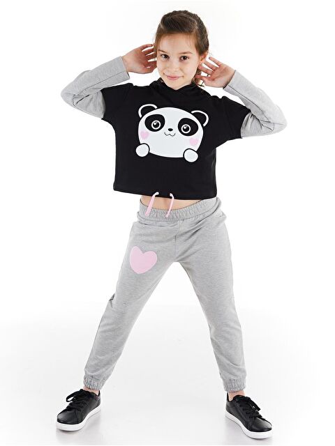 Denokids Minik Panda Kız Eşofman Altı Takım - S000009259-23173