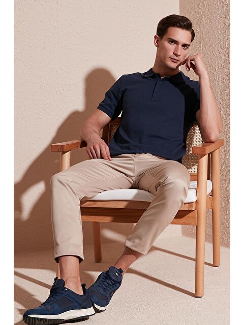 Buratti %100 Pamuk Regular Fit Düğmeli Erkek Polo Yaka Tişört 5902127 - S000001161-23093