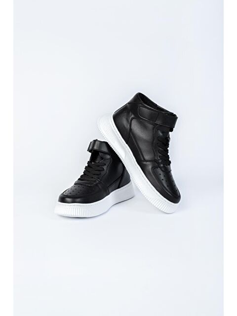 Letoon Yuvarlak Burunlu Cırt Cırtlı Bağcıklı Bilek Boy Günlük Erkek Spor Ayakkabı - S000060394-37424