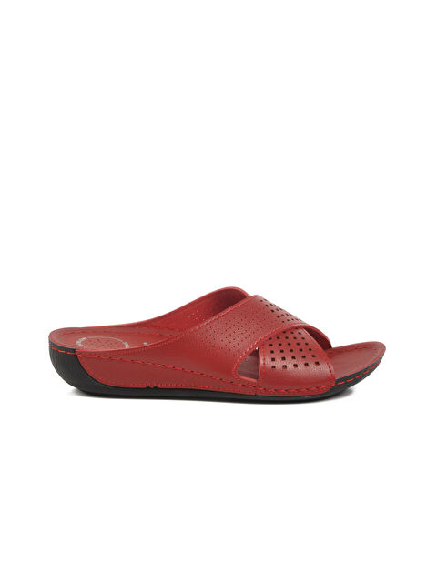 Ayakmod Kırmızı Anatomik Kadın Günlük Terlik 16.004 - S000393351-20045