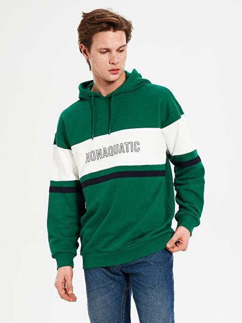 XSIDE Long Sleeve Men's Hoodie - 0S0641Z8-P4N