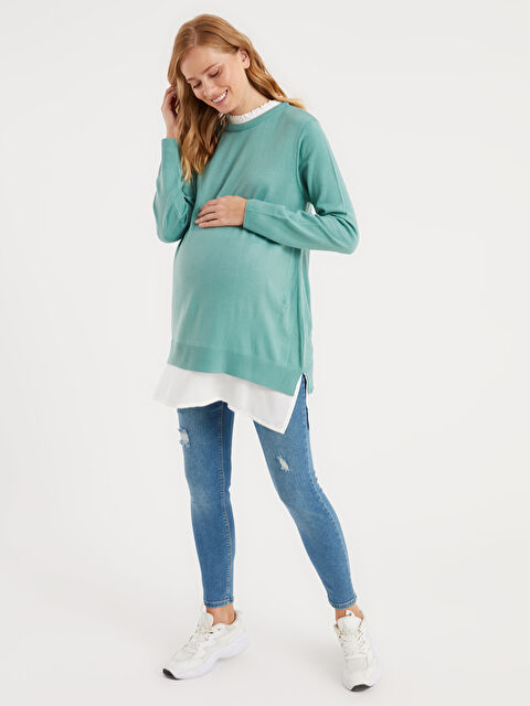 LCWAIKIKI Maternity Jean Moulant Mercure de Maternité - 0S4658Z8-507