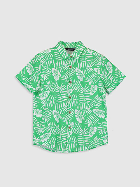 LCW Kids Chemise pour Garçons en Popeline à Manches Courtes - 0S5149Z4-LRR