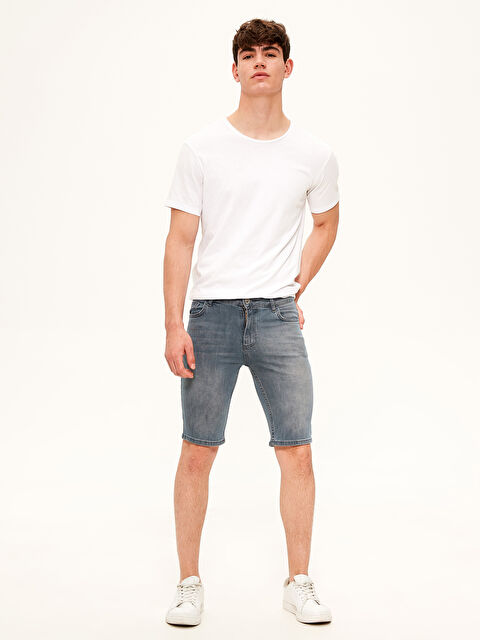 LCW Jeans Men's Jean Shorts - 0S5708Z8-GRD
