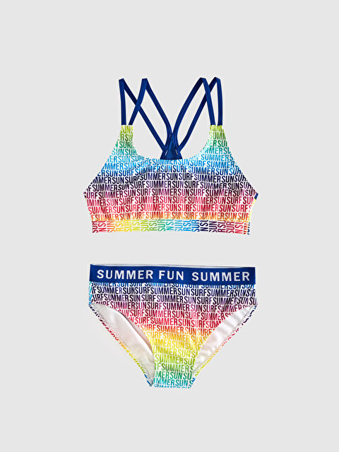 LCW Kids Girl's Printed Bikinis - 0S7095Z4-F9C