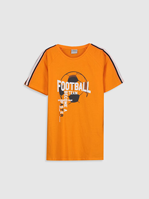 LCW Kids Crew Neck Short Sleeve Boys' T-Shirt - 0S7291Z4-KY7