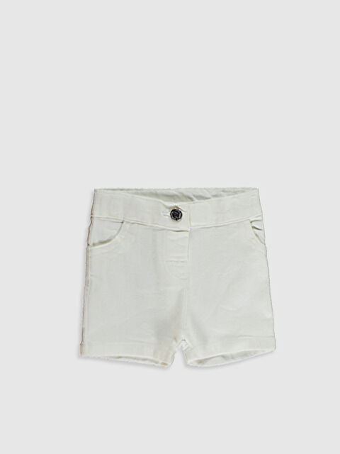 LCW baby Baby Girl's Gabardine Shorts - 0SL014Z1-FFB