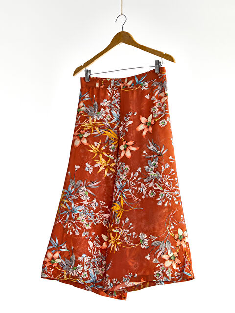 LCW Vision Women's Patterned Viscose Capri - 0SL938Z8-LR8