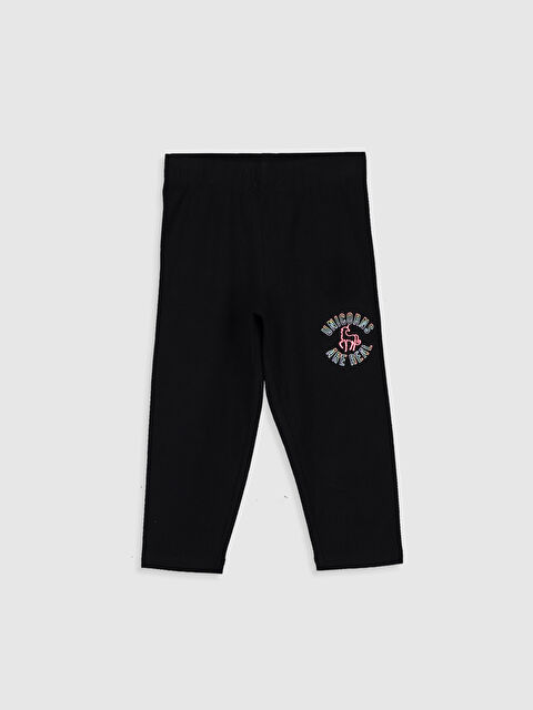 LCW Kids ليجن بناتي قطن مطبوع - 0SM157Z4-CVL