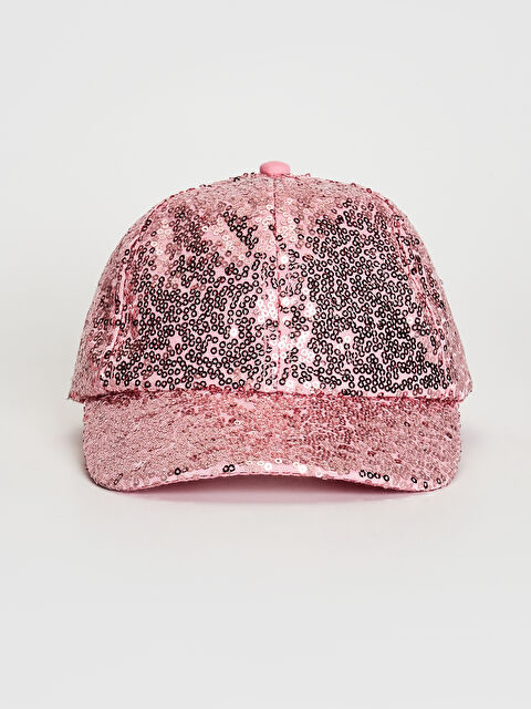 LCW ACCESSORIES قبعة مزينة بالترتر للبنات - 0SM817Z4-CS3