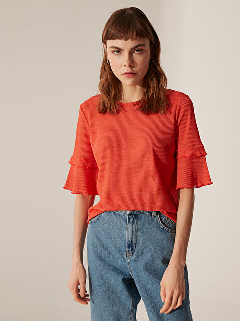 LCW Vision Woman PINK T-Shirt - 0SN026Z8-D2E