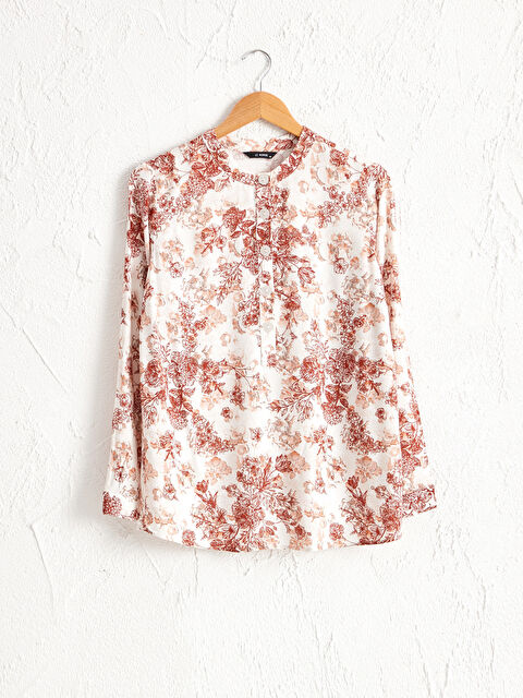 LCW Grace Figured Viscose Blouse - 0SB807Z8-LQB