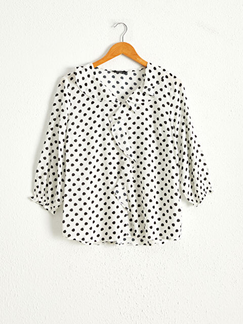 LCWAIKIKI Classic Spotty Viscose Blouse - 0SB811Z8-LRA