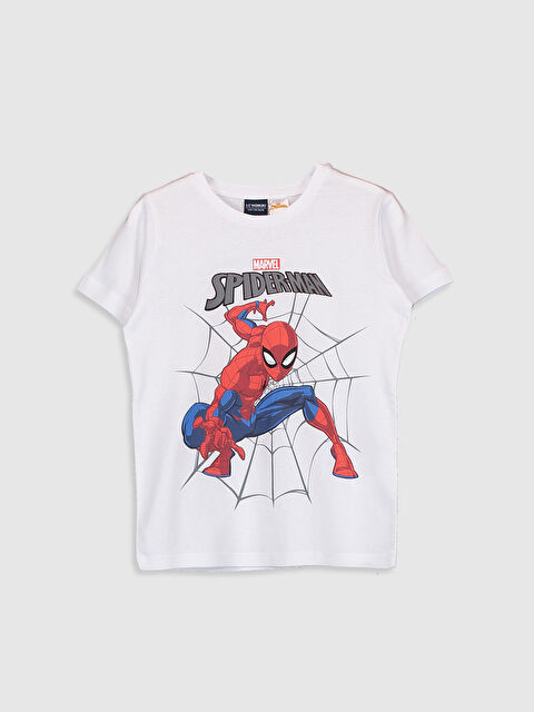 LCW Kids Boy's Spiderman Cotton T-Shirt - 0SC751Z4-JYX