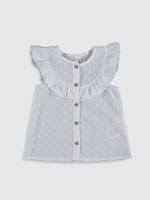 LCW baby Crew Neck Baby Girl Shirt - 0SR488Z1-EEW