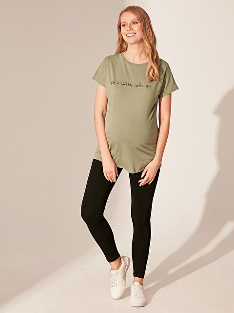 LCWAIKIKI Maternity طماق حوامل بقصة عادية - 0ST240Z8-CVL