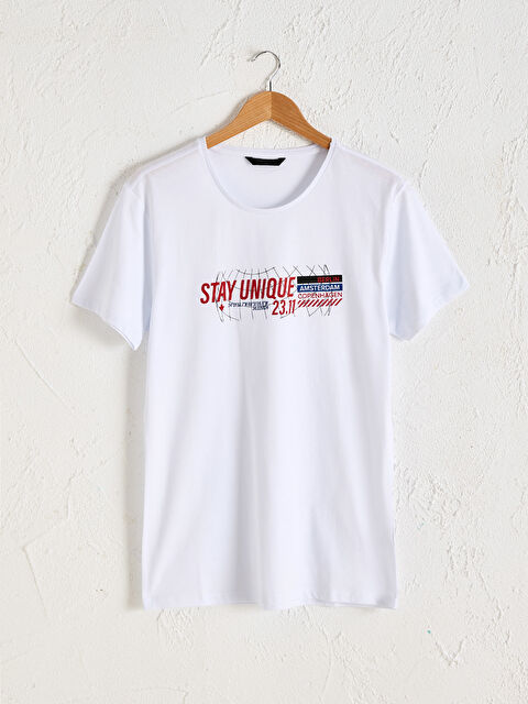 XSIDE Combed Cotton Men's T-Shirt - 0SU193Z8-Q6K