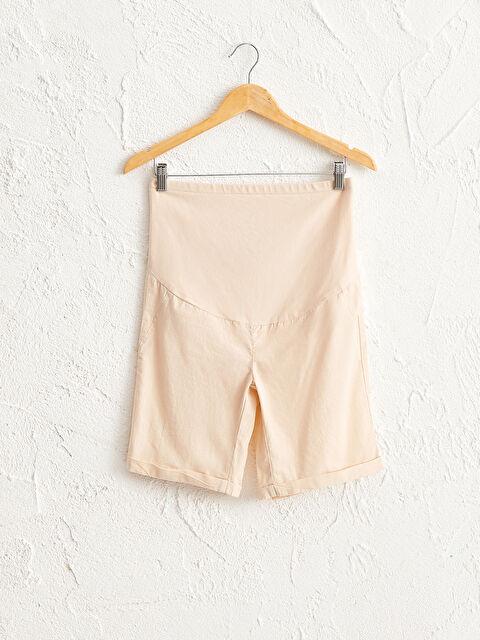 LCWAIKIKI Maternity Cotton Maternity Shorts - 0SU966Z8-FQF